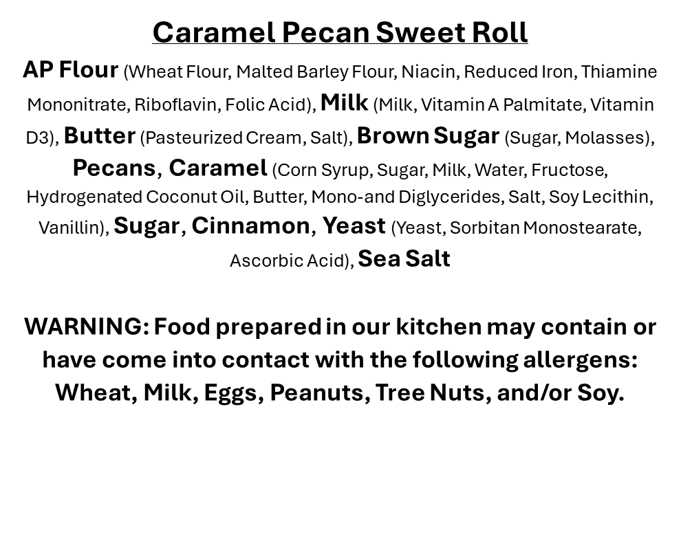 Caramel Pecan Cinnamon Roll