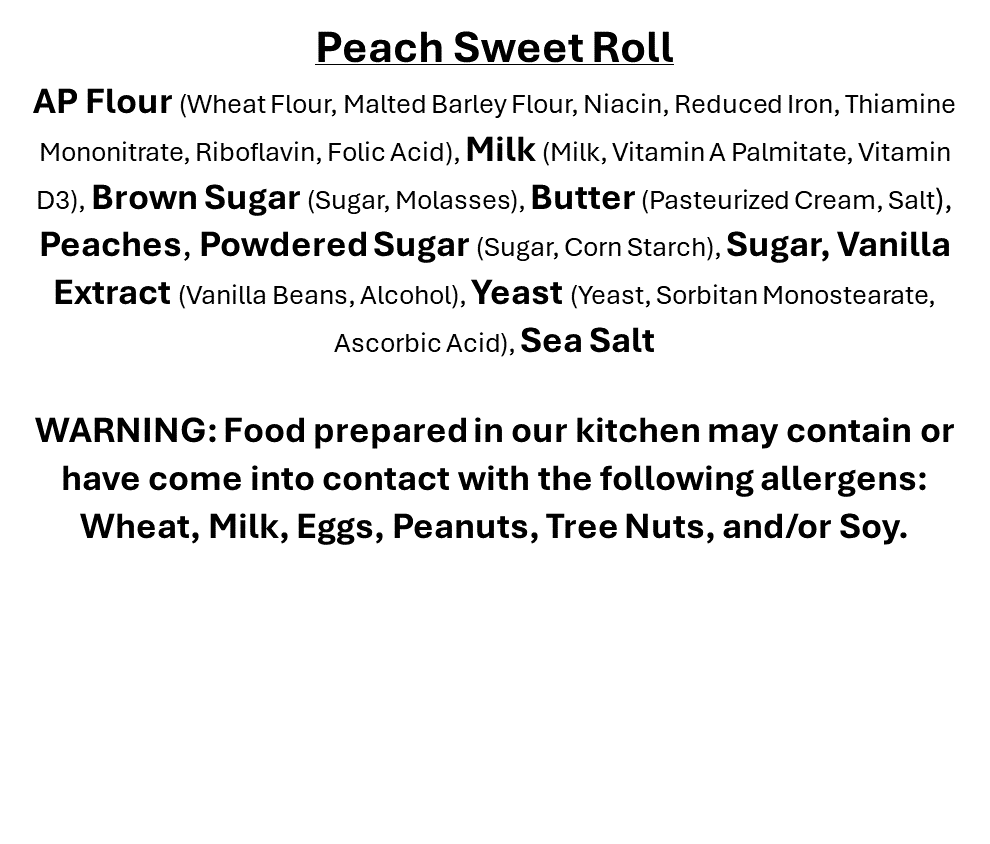 Peach Cobbler Sweet Roll