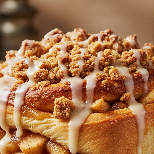 Apple Crumble Sweet Roll