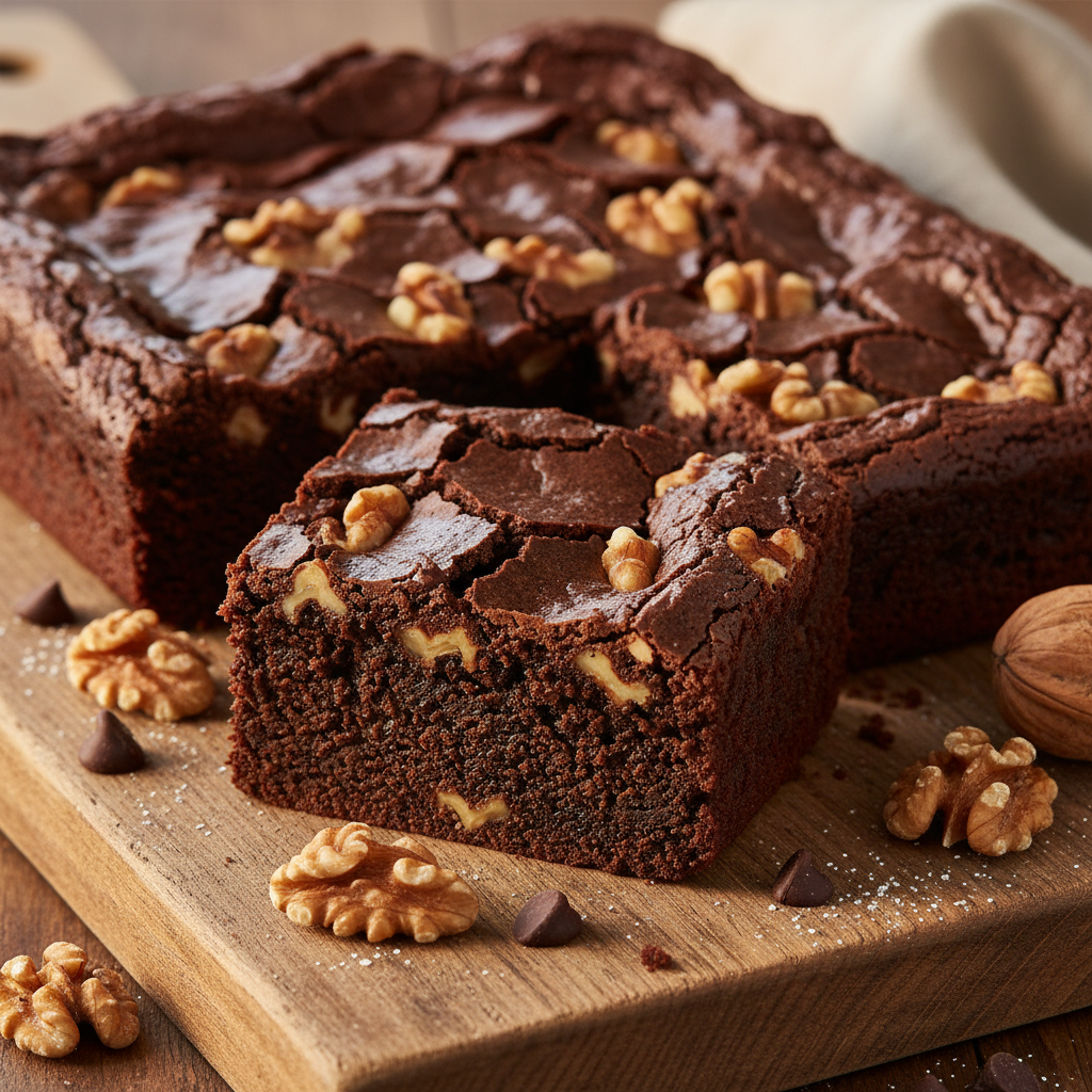 Walnut Fudge Brownie